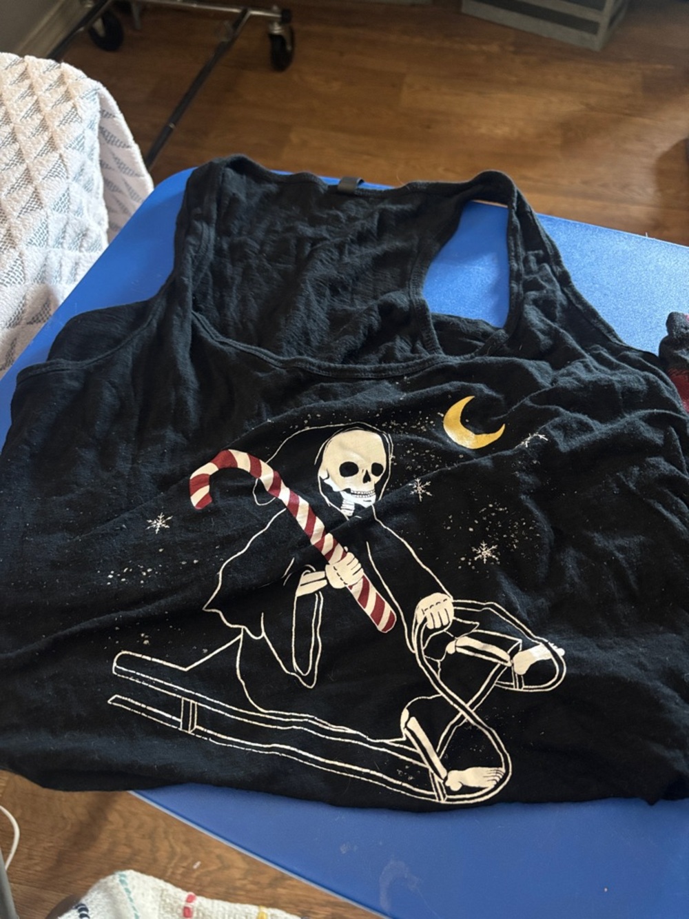 Torrid Black Grimm Reaper Christmas Racerback Sleep Tank Top & Sleep Pant